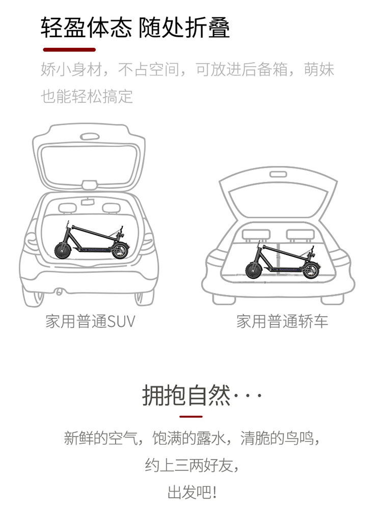 M1 阿爾郎電動滑板車電動代駕迷你折疊兩輪超輕代步車